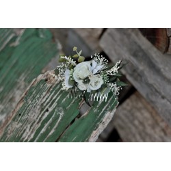 Floral, flower hair comb