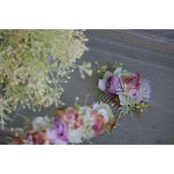 Floral, flower hair comb
