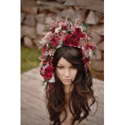 Floral, Flower headband,...