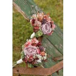 Witness, bridesmaid and mothers autumn wedding bouquet