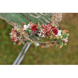 Floral, flower hair wreath,...