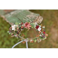 Floral, flower hair wreath,...