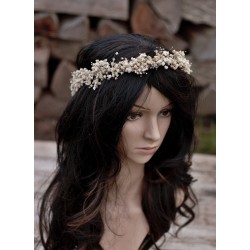 Floral, flower half head wreath, hair wreath, crown