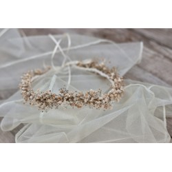 Floral, flower half head wreath, hair wreath, crown
