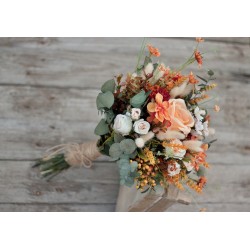 Autumn wedding bridal bouquet