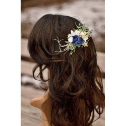French floral flower hair clip, pin