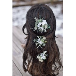 Floral flower hair clip, pin