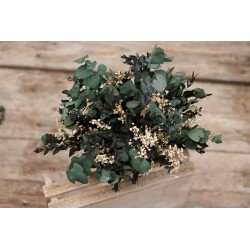 Svatební greenery kytice pro nevěstu "Vůně eukalyptu II."