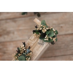 Floral, flower hair comb