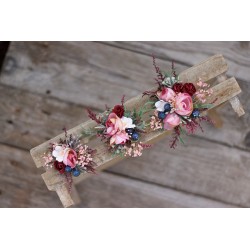 Floral flower hair clip, pin