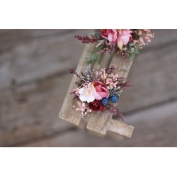 Floral flower hair clip, pin