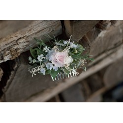 Floral, flower hair comb