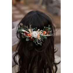 Floral, flower half head wreath, hair wreath, crown