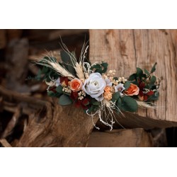 Floral, flower half head wreath, hair wreath, crown