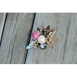 Floral flower hair clip, pin