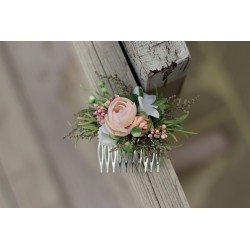 Floral, flower hair comb