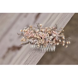 Floral, flower hair comb