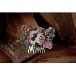 Floral, flower hair comb