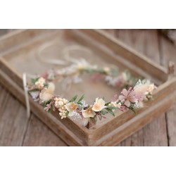 Floral, flower hair wreath,...