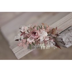 Floral, flower hair comb