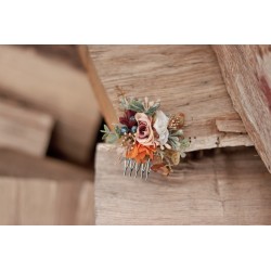 Floral, flower hair comb