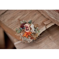 Floral, flower hair comb