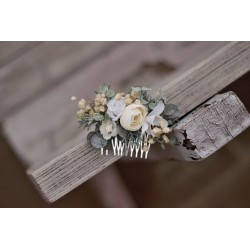 Floral, flower hair comb