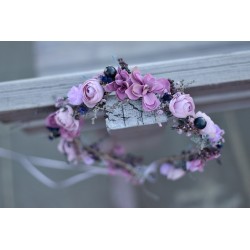 Floral, flower hair wreath,...