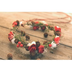 Floral, flower hair wreath, crown