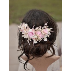 Floral, flower half head wreath, hair wreath, crown