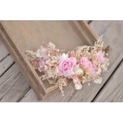 Floral, flower half head wreath, hair wreath, crown