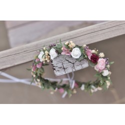 Floral, flower hair wreath, crown