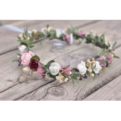 Floral, flower hair wreath, crown