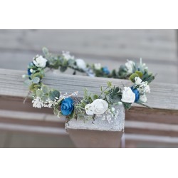 Newborn floral, flower hair wreath, crown