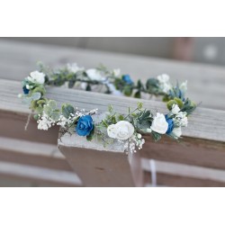 Newborn floral, flower hair wreath, crown