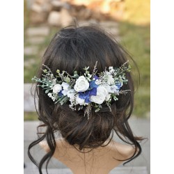 Floral, flower half head wreath, hair wreath, crown