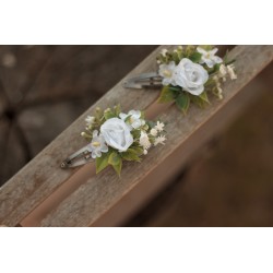 Floral flower hair clip, pin