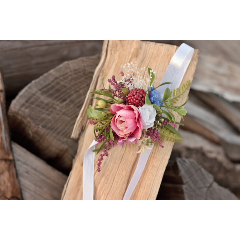 Floral, flower bracelet, wedding wrist corsage