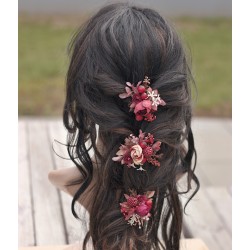 Floral flower hair clip, pin