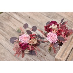 Witness, bridesmaid and mothers autumn wedding bouquet