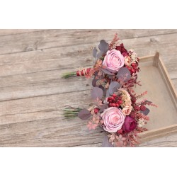Witness, bridesmaid and mothers autumn wedding bouquet