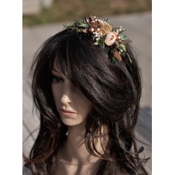 Autumn floral, Flower headband, hairband