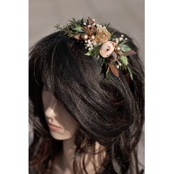 Autumn floral, Flower headband, hairband