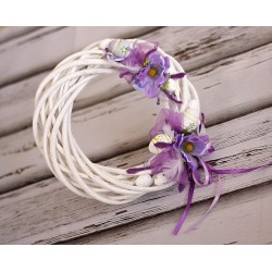 Easter flower door wreath