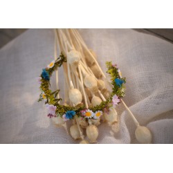 Floral, flower half head wreath, hair wreath, crown