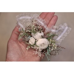 Bridal floral, flower garter