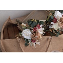 Witness, bridesmaid and mothers autumn wedding bouquet