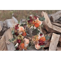 Witness, bridesmaid and mothers autumn wedding bouquet