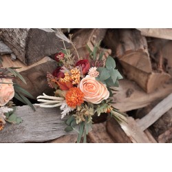 Witness, bridesmaid and mothers autumn wedding bouquet