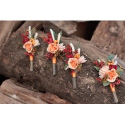 Flower groom's boutonniere, corsage